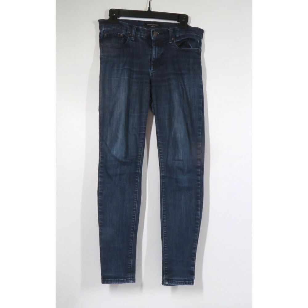 Banana Republic Skinny Fit Jeans l Dark Wash Mid Rise Jeans Women 28/6 30 X 28
